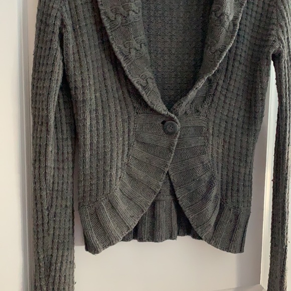 Dark Grey Hollister Cardigan | Size:M - Picture 5 of 9